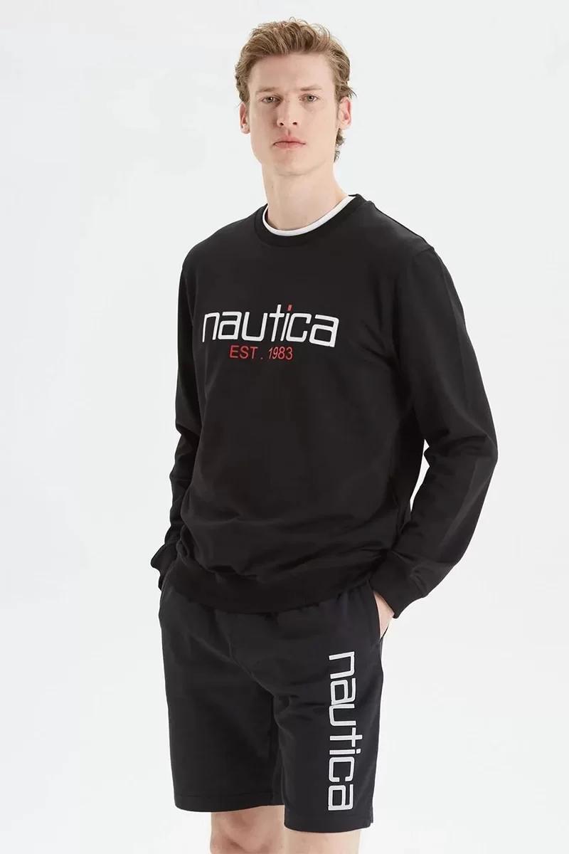 Nautica SSHIRT Erkek Siyah Sweatshirt K35610T.0TB