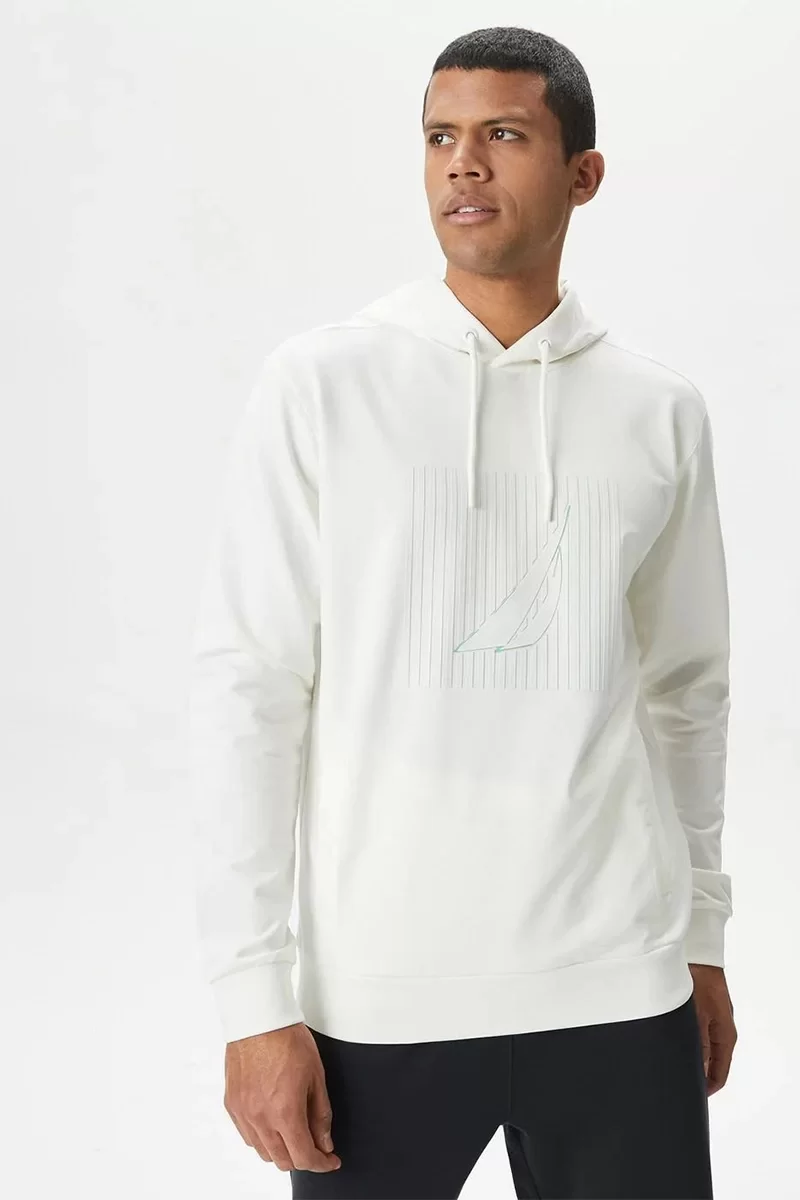 Nautica SSHIRT Erkek Beyaz Sweatshirt K45503T.1MA
