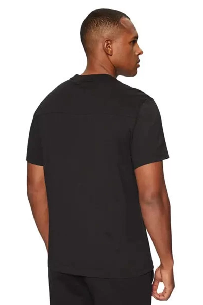 Calvin Klein Erkek Şerit Logolu Regular Fit Siyah T-shirt