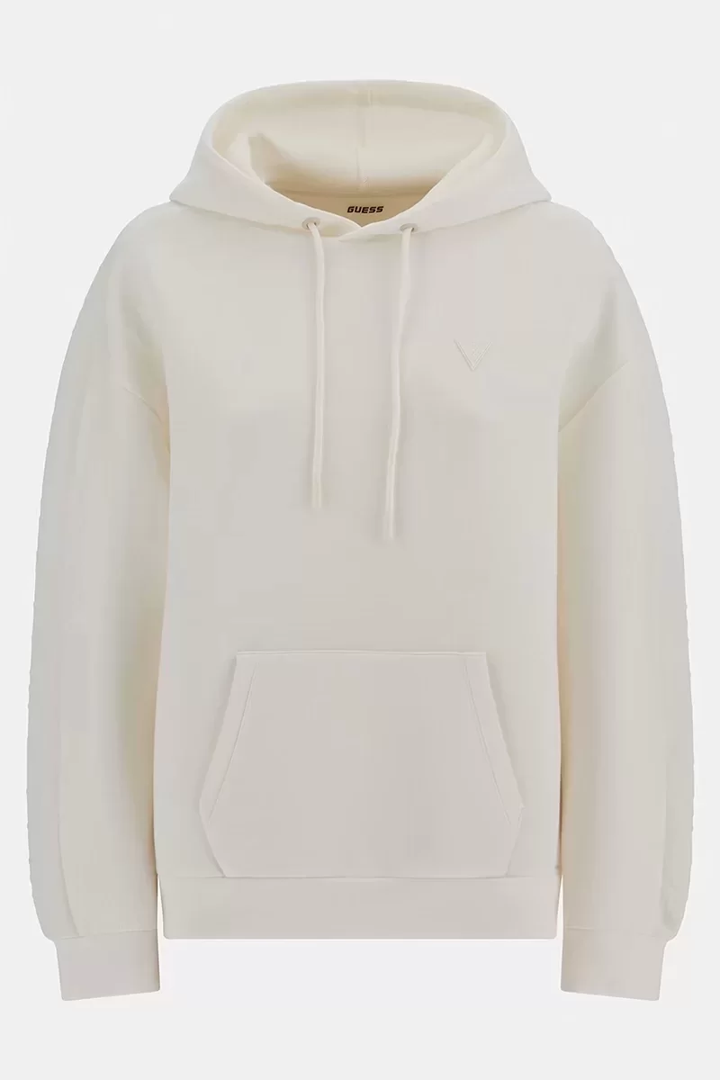 Guess Brenda Hooded Sweatshırt Kadın Beyaz Sweatshirt V2YQ18K7UW2-G6K5