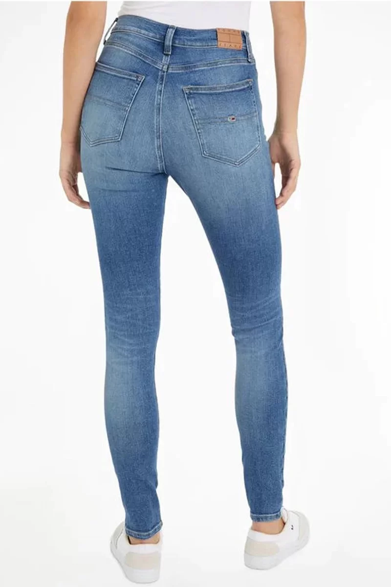 Tommy Hilfiger Kadın Dar Kesim Denim Jeans