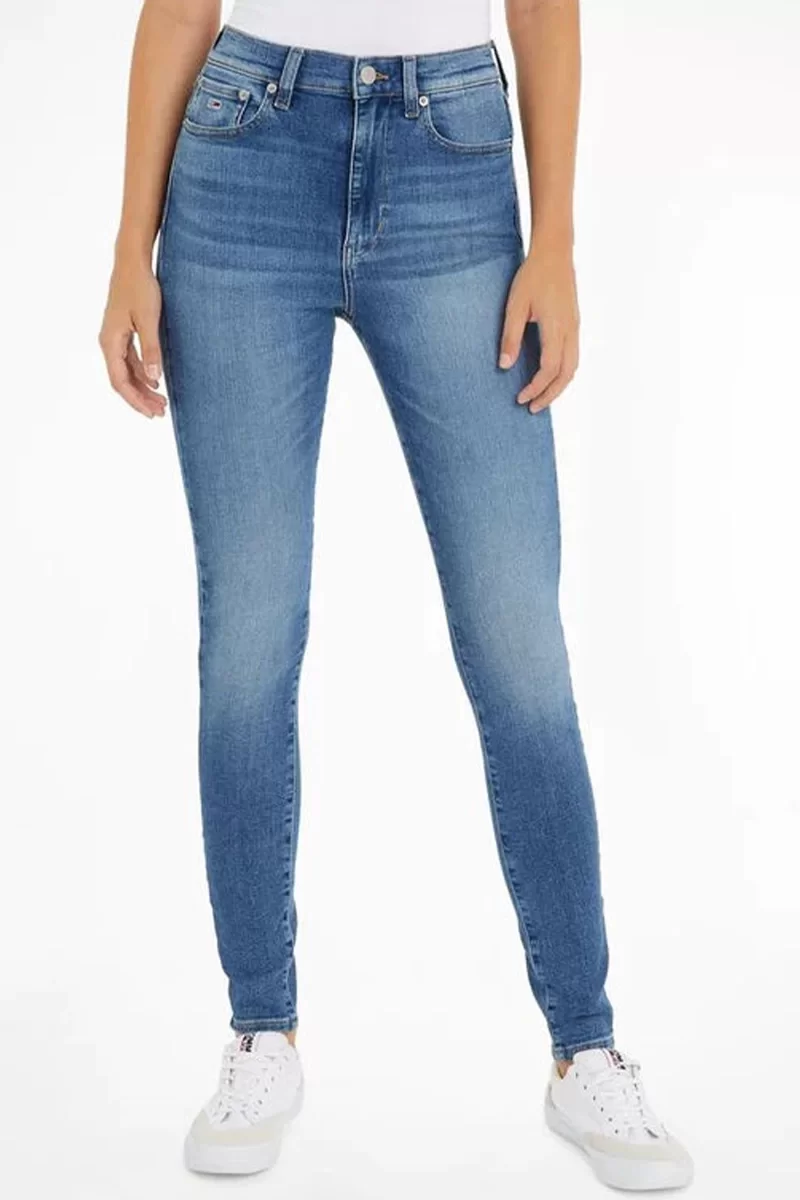 Tommy Hilfiger Kadın Dar Kesim Denim Jeans