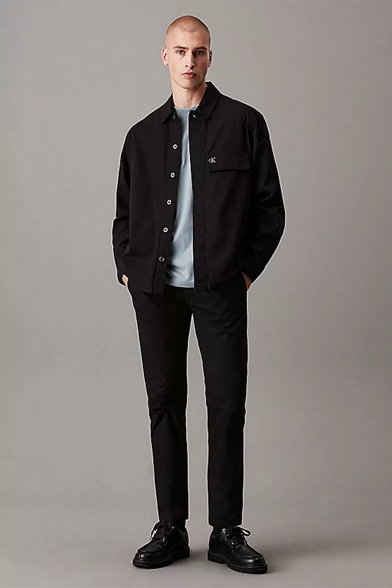 CK Jeans TAPERED CHINO Erkek SİYAH Pantolon J30J326847-BEH