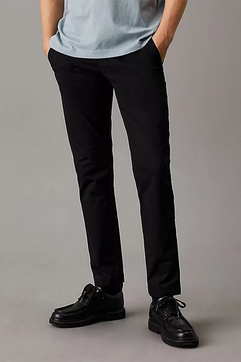 CK Jeans TAPERED CHINO Erkek SİYAH Pantolon J30J326847-BEH