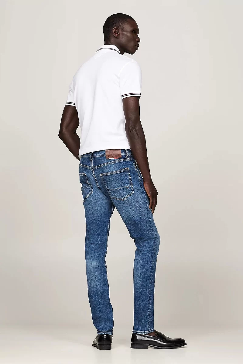 Tommy Hilfiger Erkek Houston Dar Paça Kot Pantolon