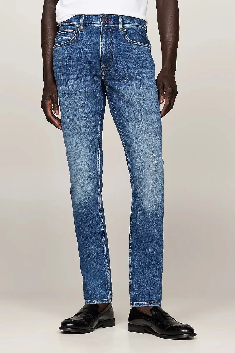 Tommy Hilfiger Erkek Houston Dar Paça Kot Pantolon