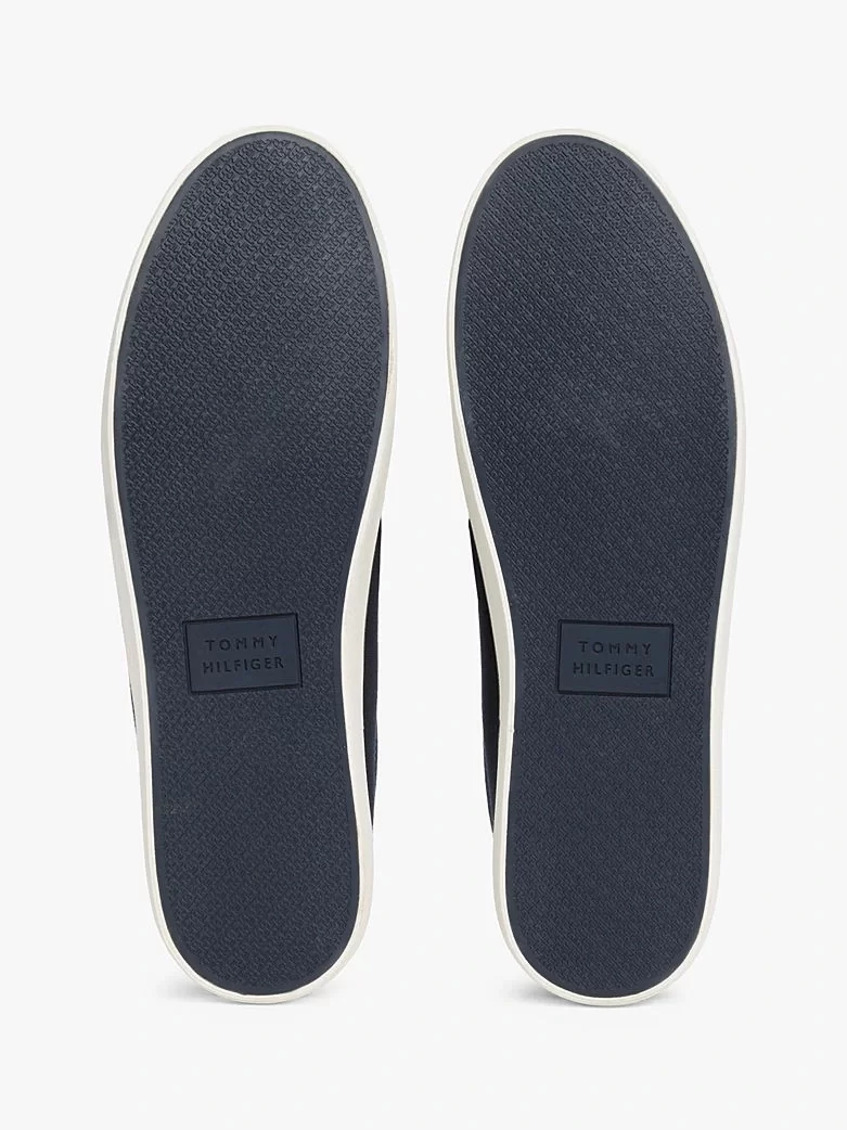 Tommy Hillfiger Erkek Lacivert Logolu Sneaker
