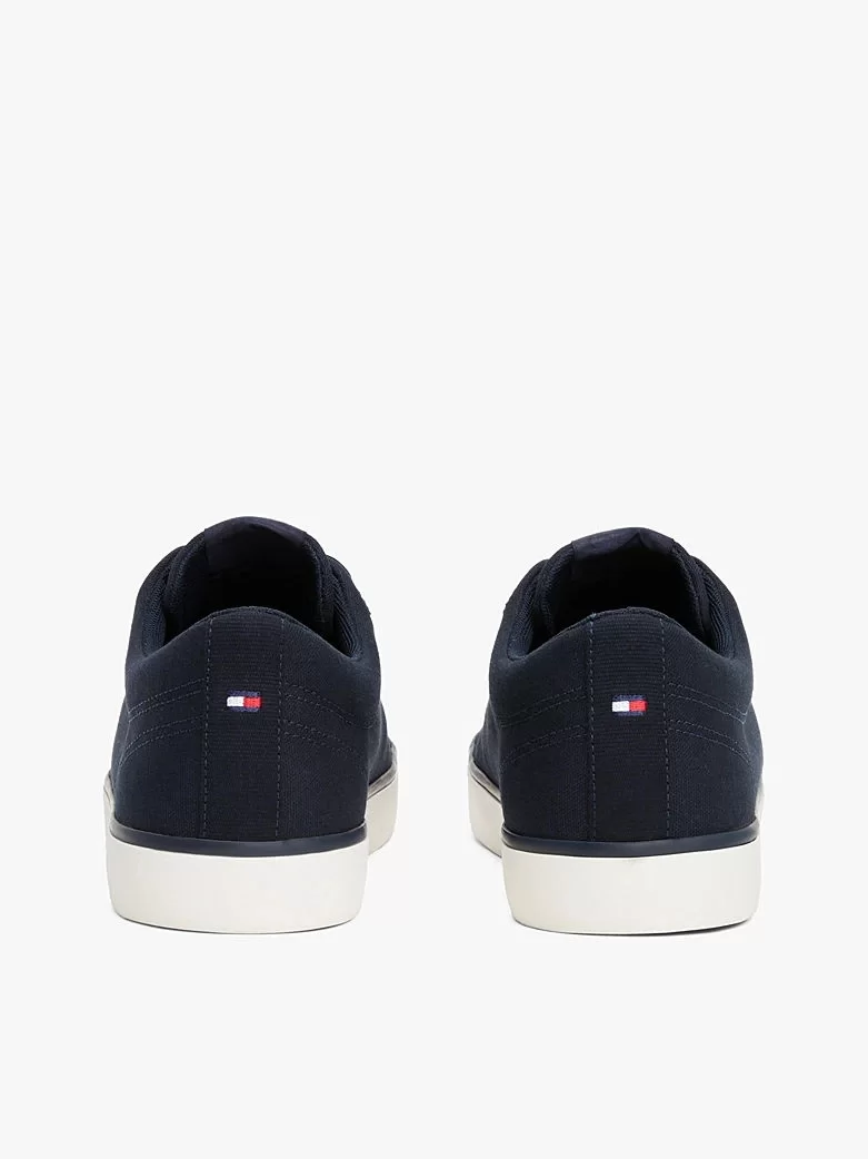 Tommy Hillfiger Erkek Lacivert Logolu Sneaker