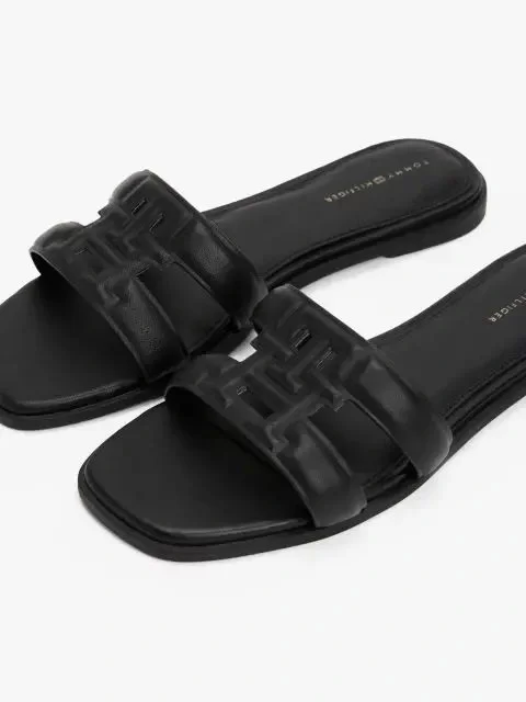 Tommy Hilfiger TH LOGO STRAP MULE Kadın  Terlik FW0FW08671BDS