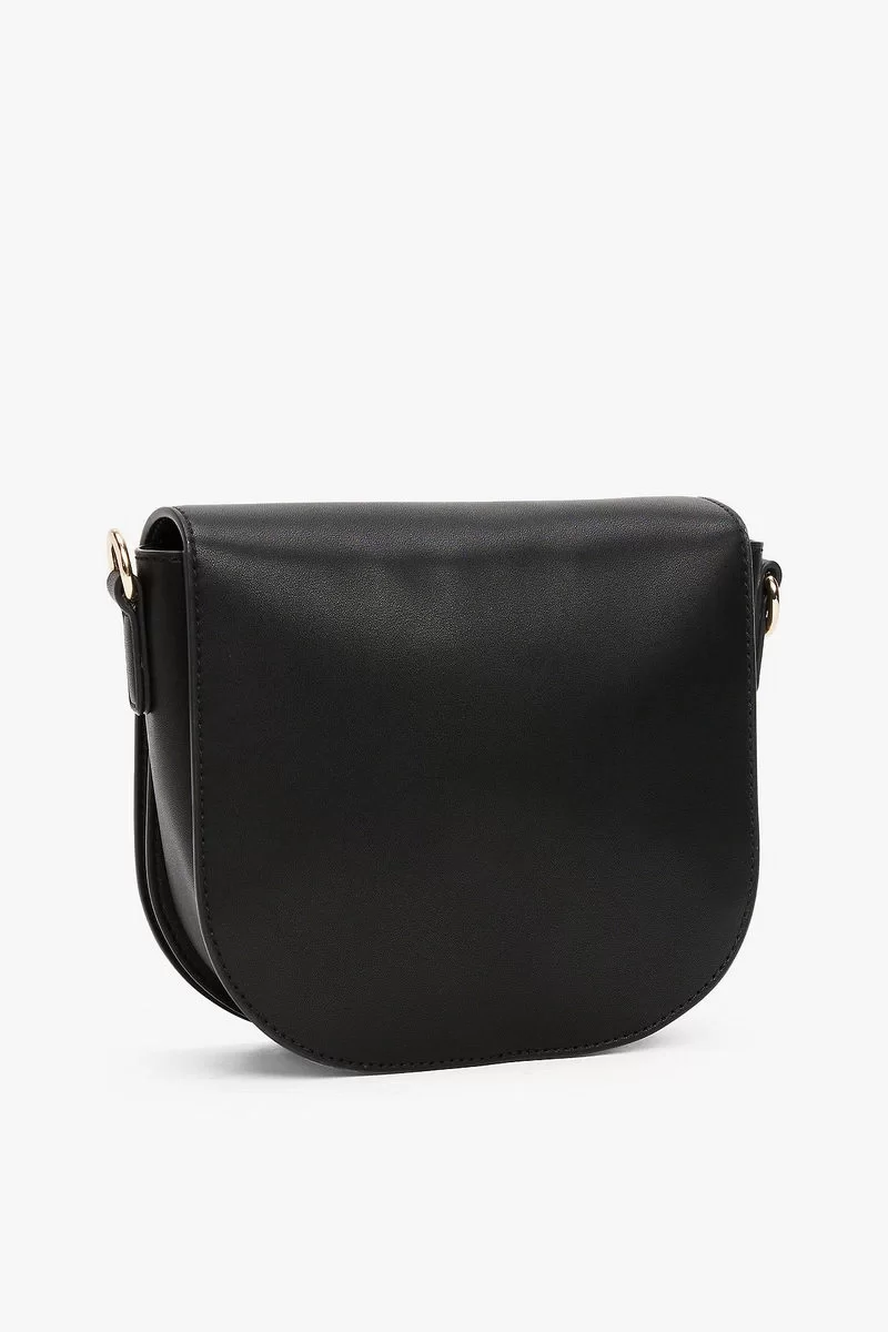 Tommy Hilfiger TH LOGOTAPE SADDLE BAG Kadın siyah Çapraz Çanta AW0AW17184BDS