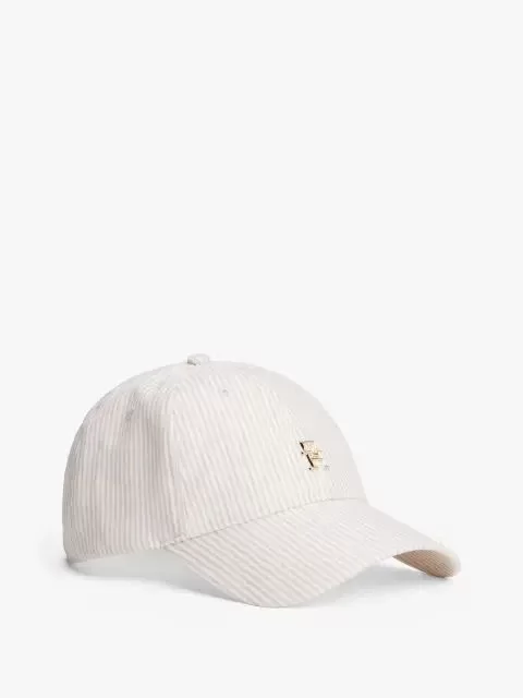 Tommy Hilfiger Kadın Keten  TH Monogram Şapka