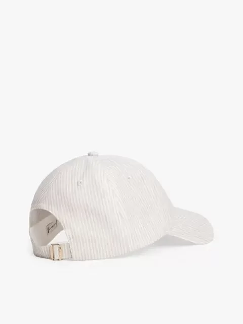 Tommy Hilfiger Kadın Keten  TH Monogram Şapka