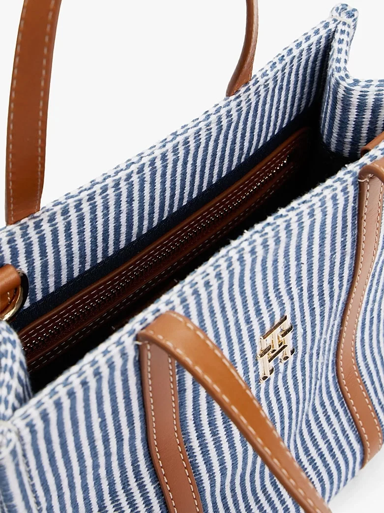 Tommy Hilfiger TH PREMIUM BEACH LE MINI TOTE Kadın  El Çantası AW0AW172080GY