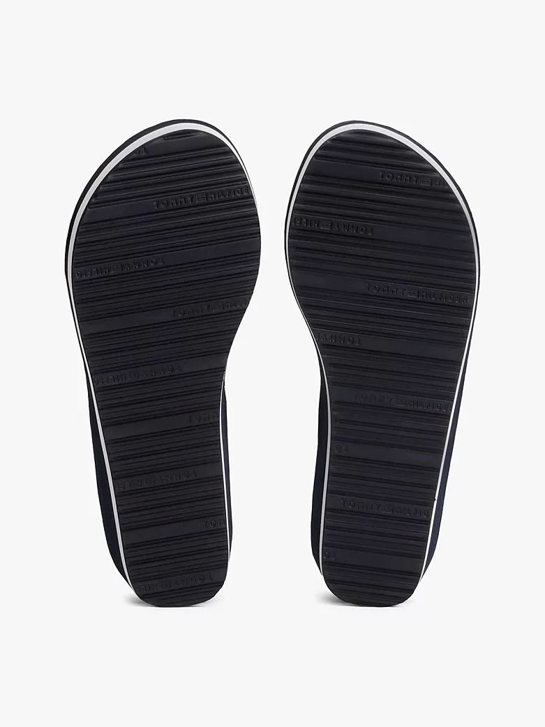 Tommy Hilfiger TH STRIPES WEDGE BEACH SANDAL Kadın  Terlik FW0FW08521DW6