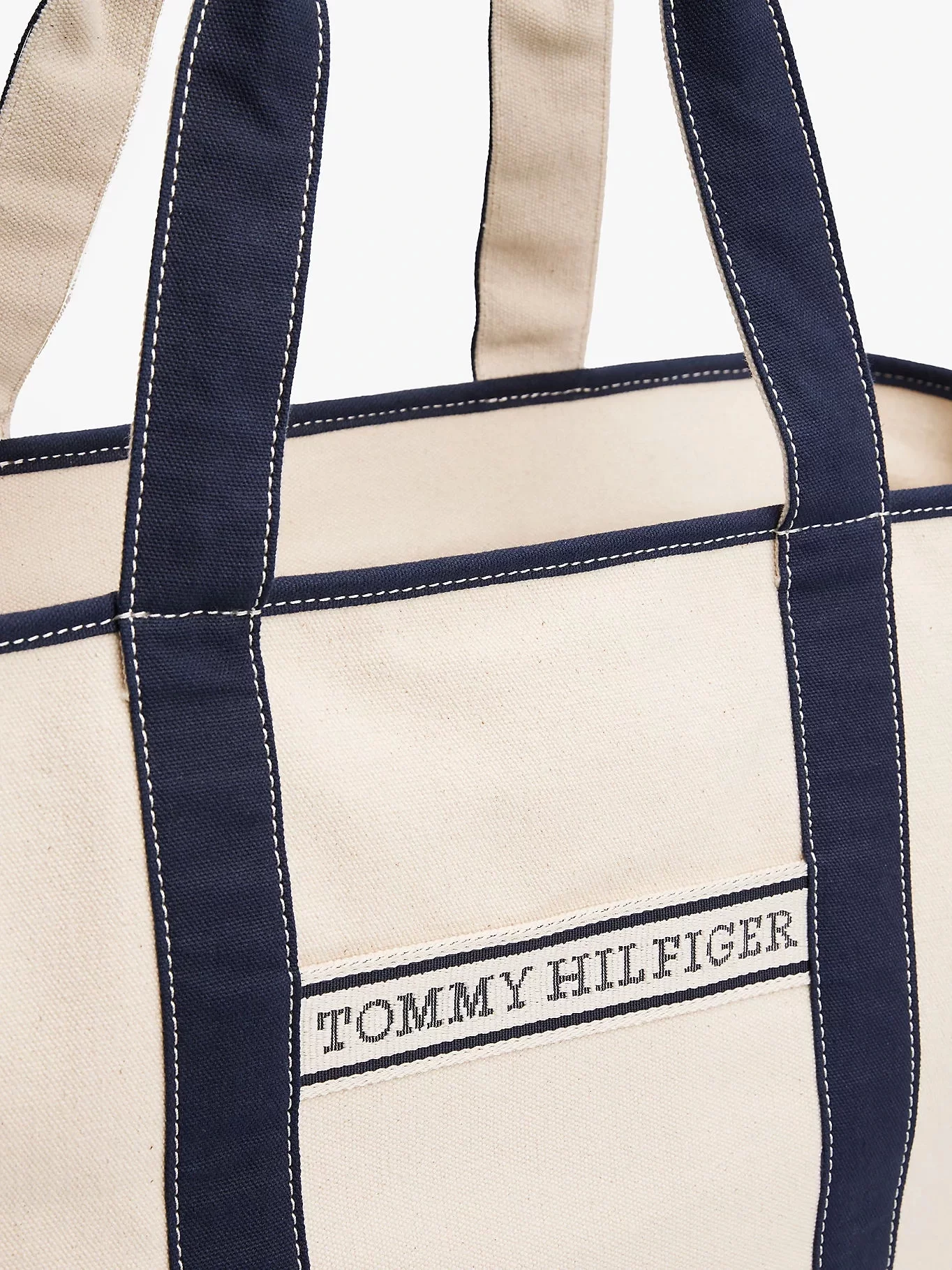 Tommy Hilfiger Kadın Tuval Plaj Tote Çantası