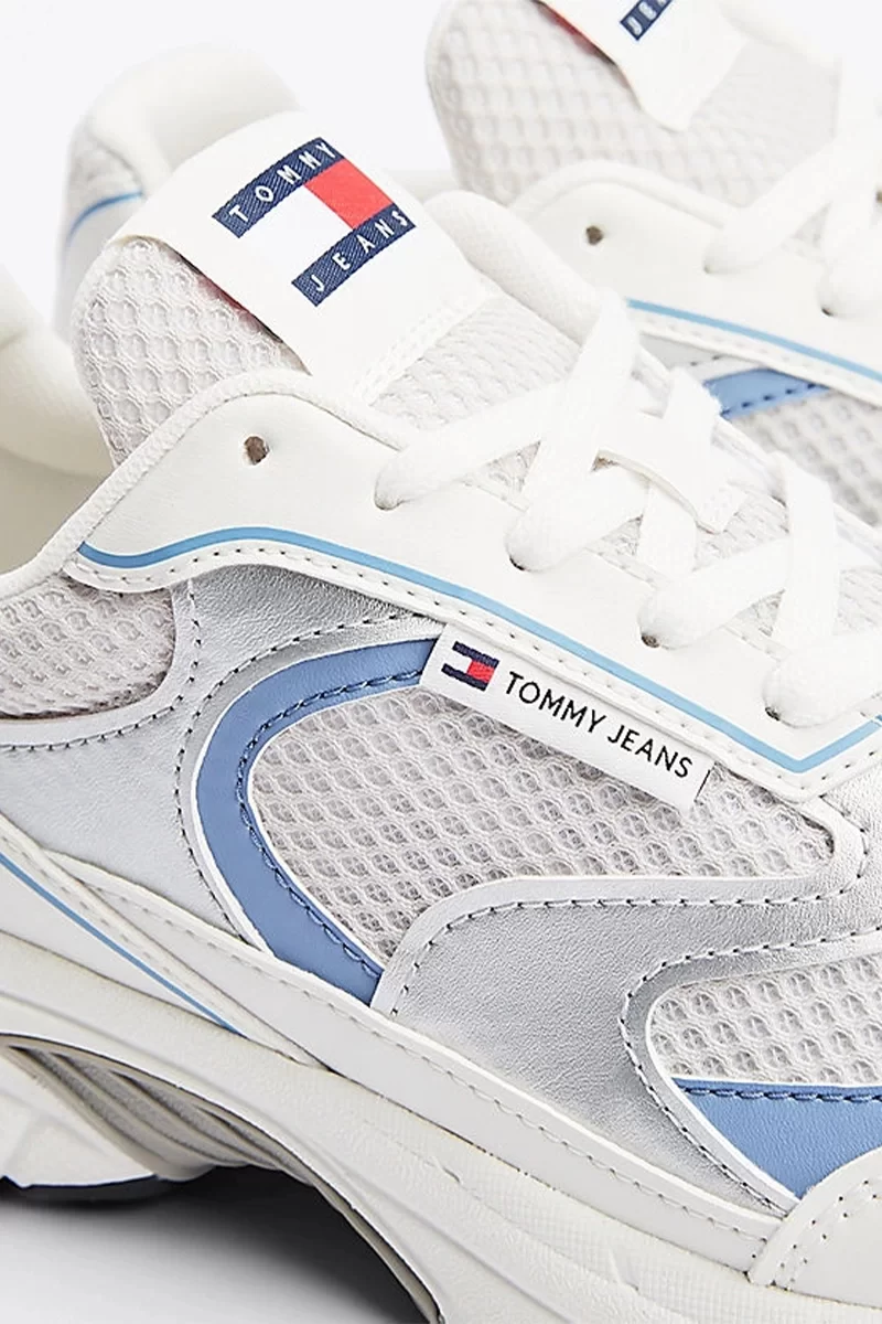 Tommy Jeans THE CONEY METALLIC Kadın Metalik Gri Sneaker EN0EN02772C33