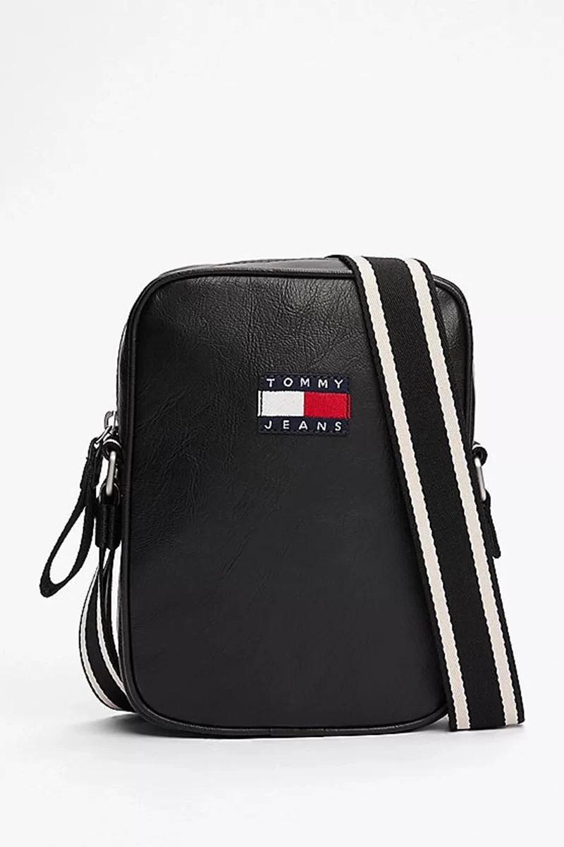 Tommy Hilfiger Erkek Siyah Askılı Çapraz Omuz Çantası