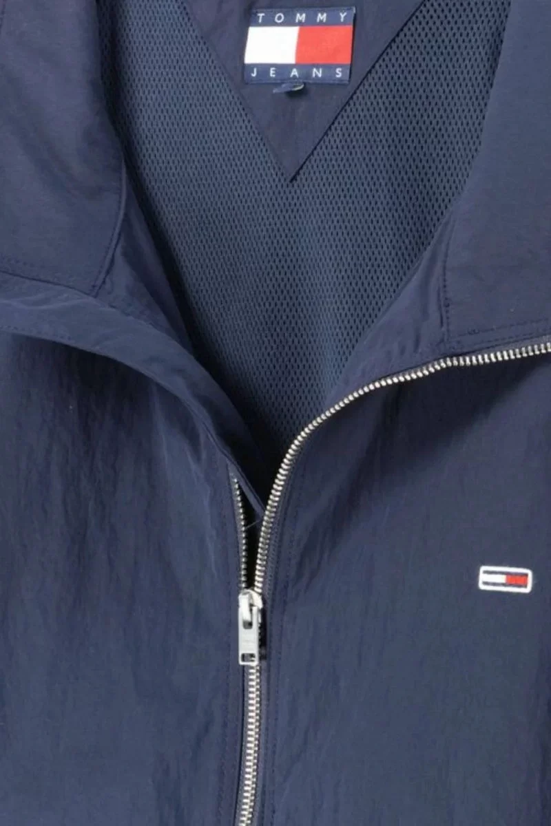 Tommy Hilfiger Erkek Lacivert Fermuarlı Ceket