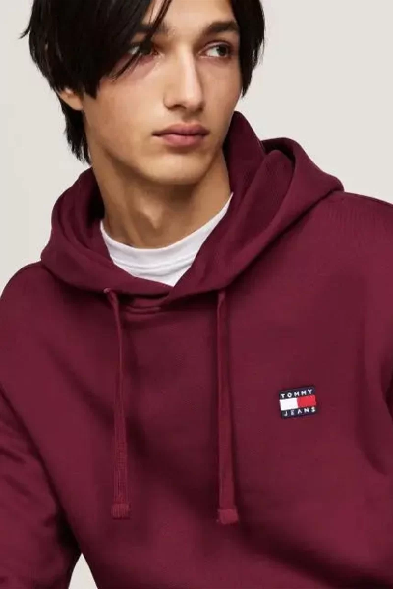 Tommy Jeans Erkek Bordo Sweatshirt