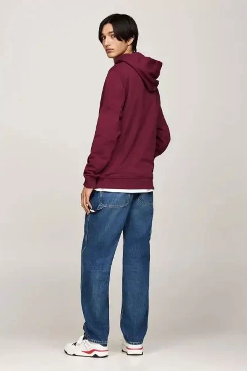 Tommy Jeans Erkek Bordo Sweatshirt