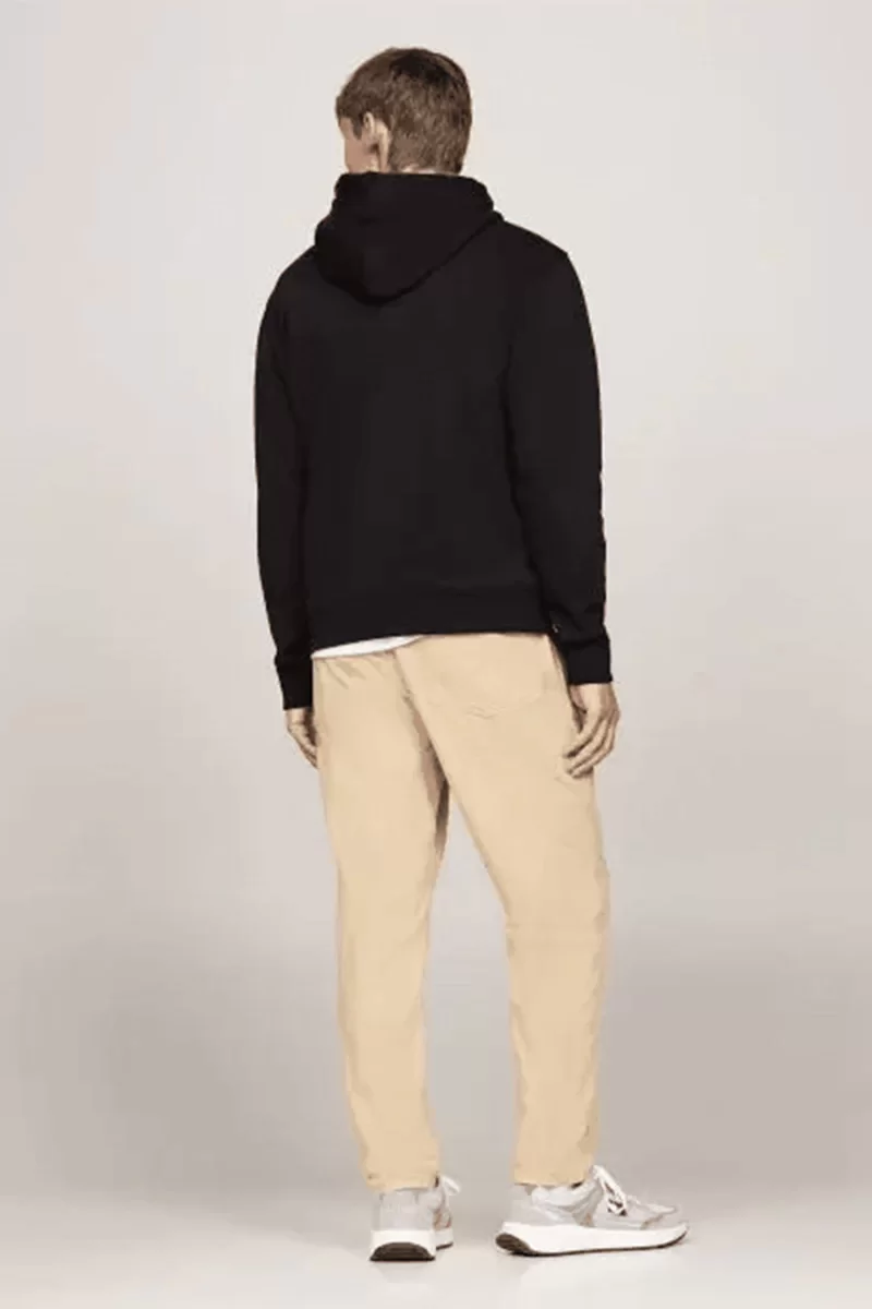Tommy Jeans Erkek Altın İmza Logolu Kapüşonlu Sweatshirt