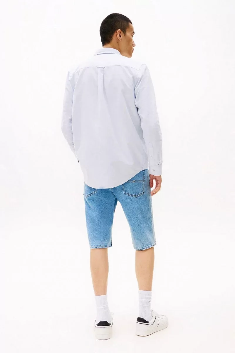 Tommy Jeans TJM REG OXFORD SHIRT EXT Erkek beyaz Gömlek DM0DM21298C3Q