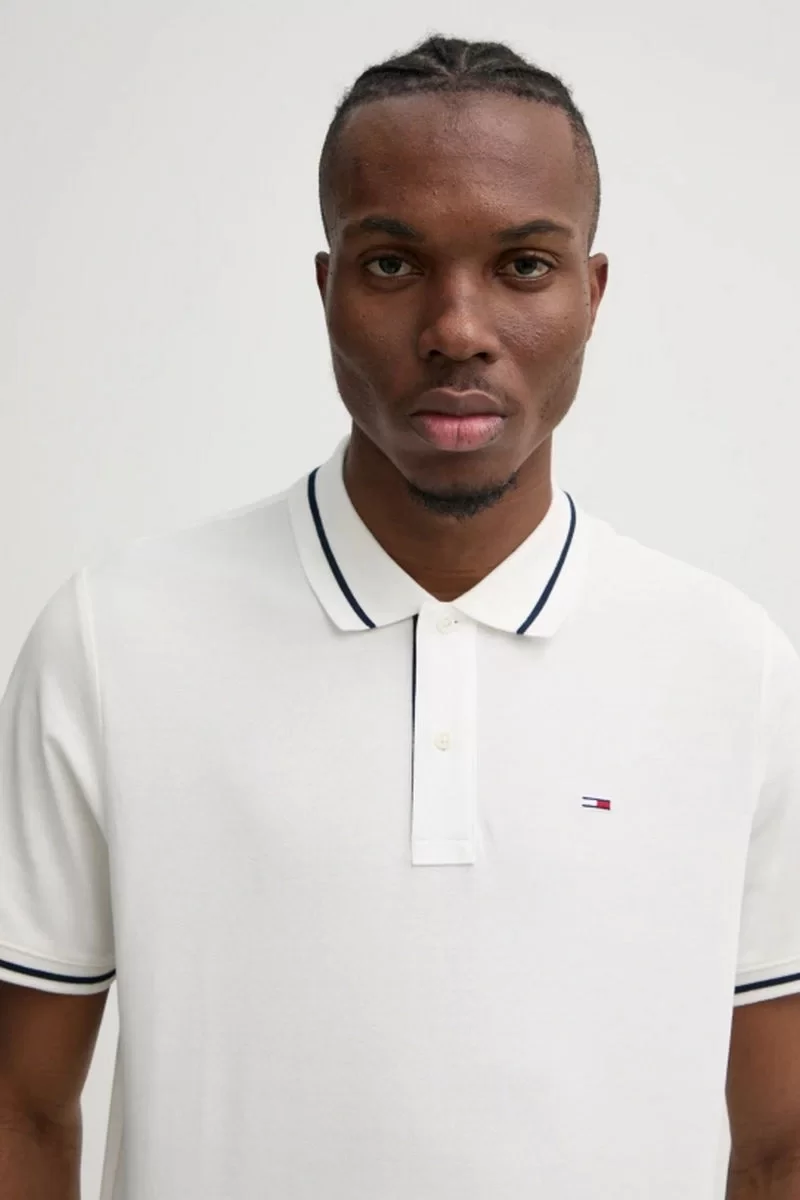 Tommy Hilfiger Erkek Normal Kesim Logolu Polo T-Shirt