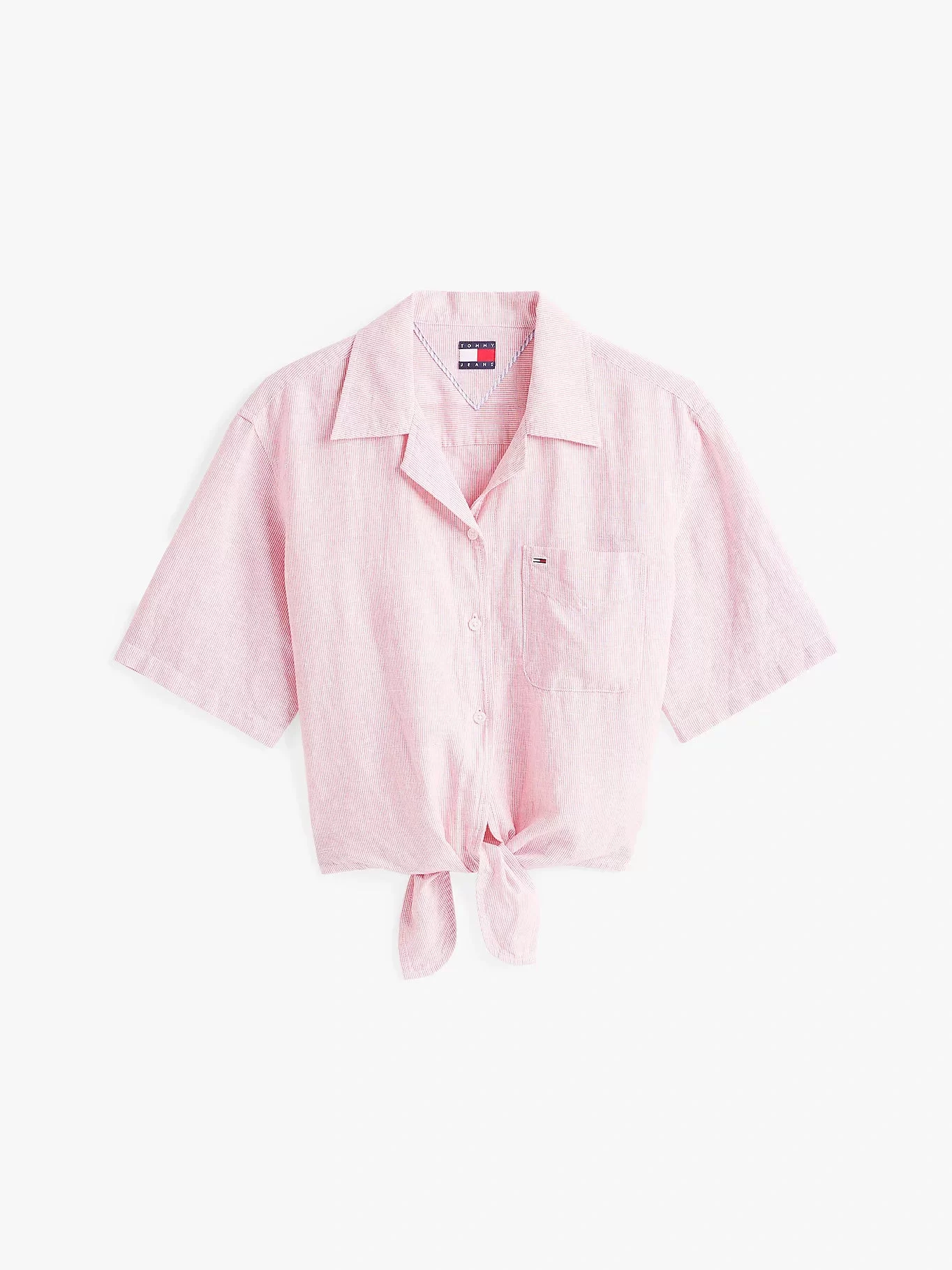 Tommy Jeans TJW CRP LINEN SS SHIRT Kadın  Gömlek DW0DW20286TH3