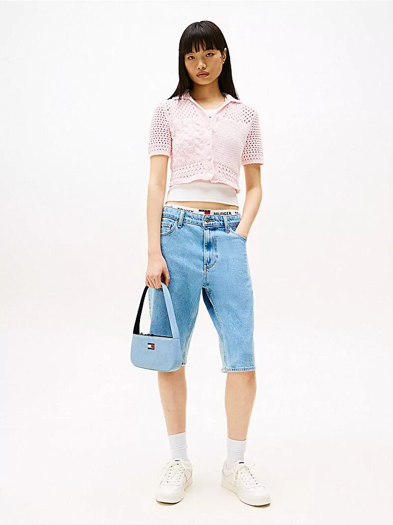 Tommy Hilfiger TJW ESS MUST SHOULDER BAG DENIM Kadın  Omuz Çantası AW0AW173630GY
