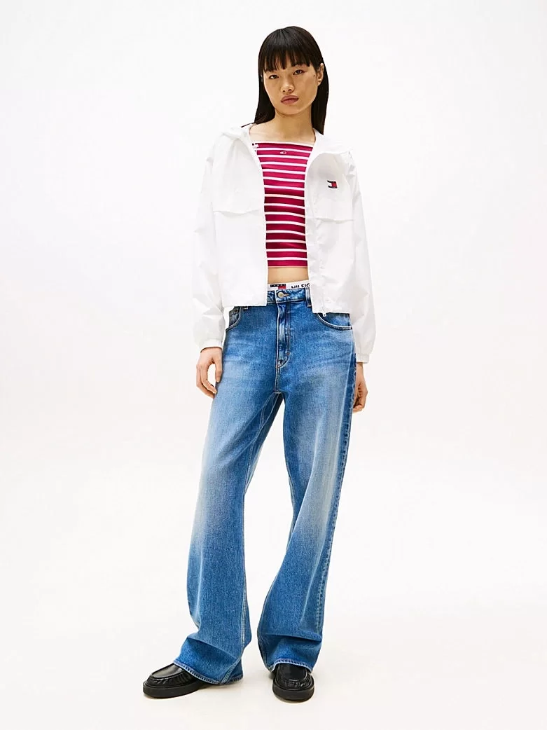 Tommy Jeans TJW ESSENTIAL WINDBREAKER EXT Kadın  Yağmurluk DW0DW20672YBL