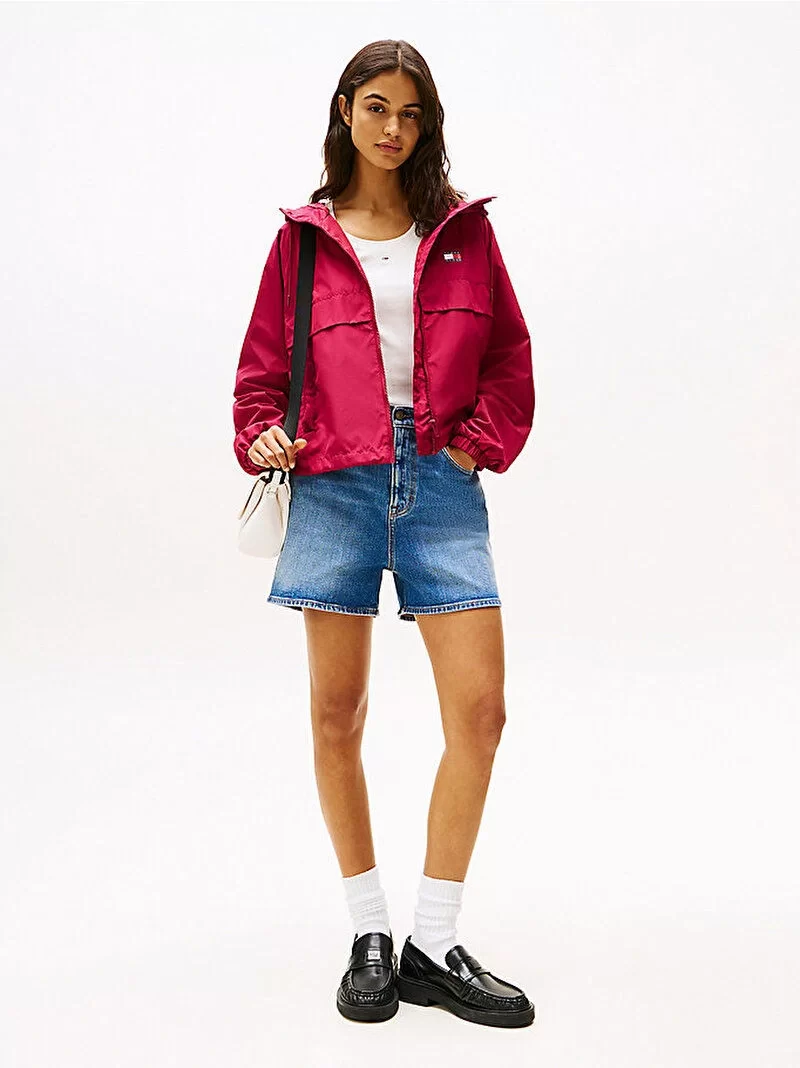 Tommy Hilfiger Kadın Kırmızı Essential Rüzgarlık Mont