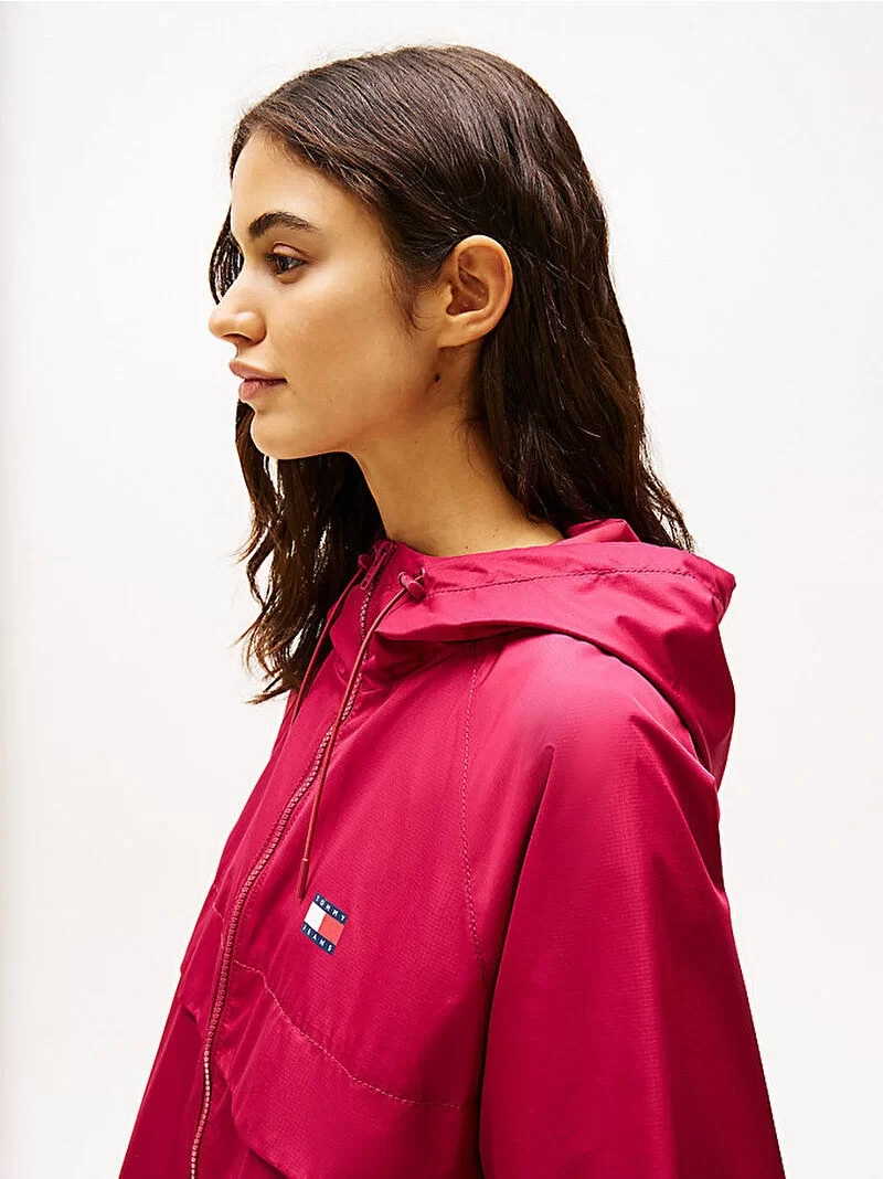 Tommy Hilfiger Kadın Kırmızı Essential Rüzgarlık Mont