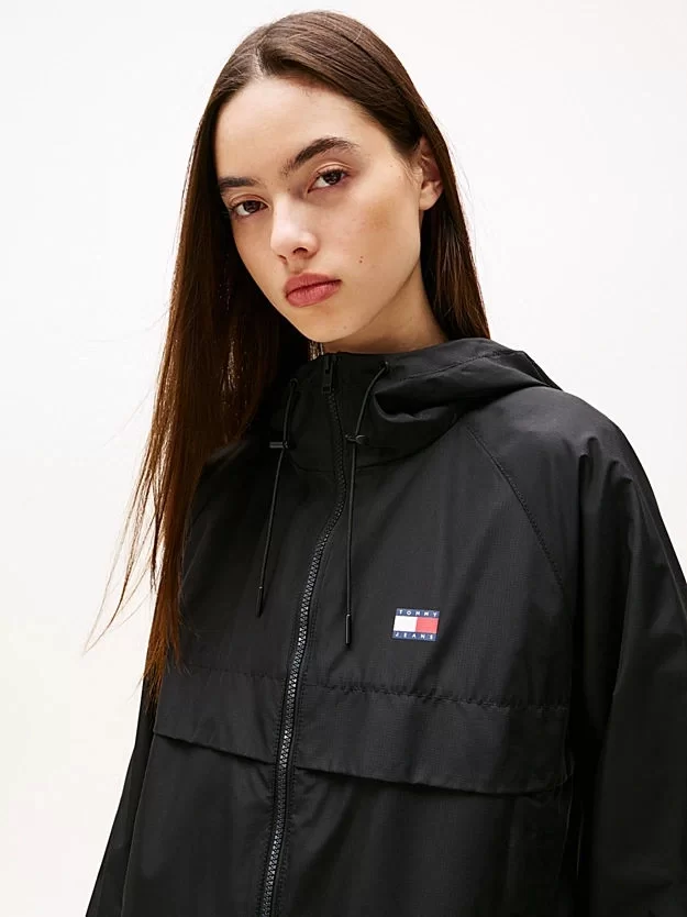 Tommy Hilfiger Kadın Siyah Essential Rüzgarlık Ceket
