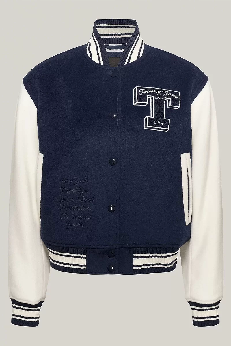 Tommy Jeans TJW LETTERMAN JACKET Kadın MAVİ Ceket DW0DW18845C1G