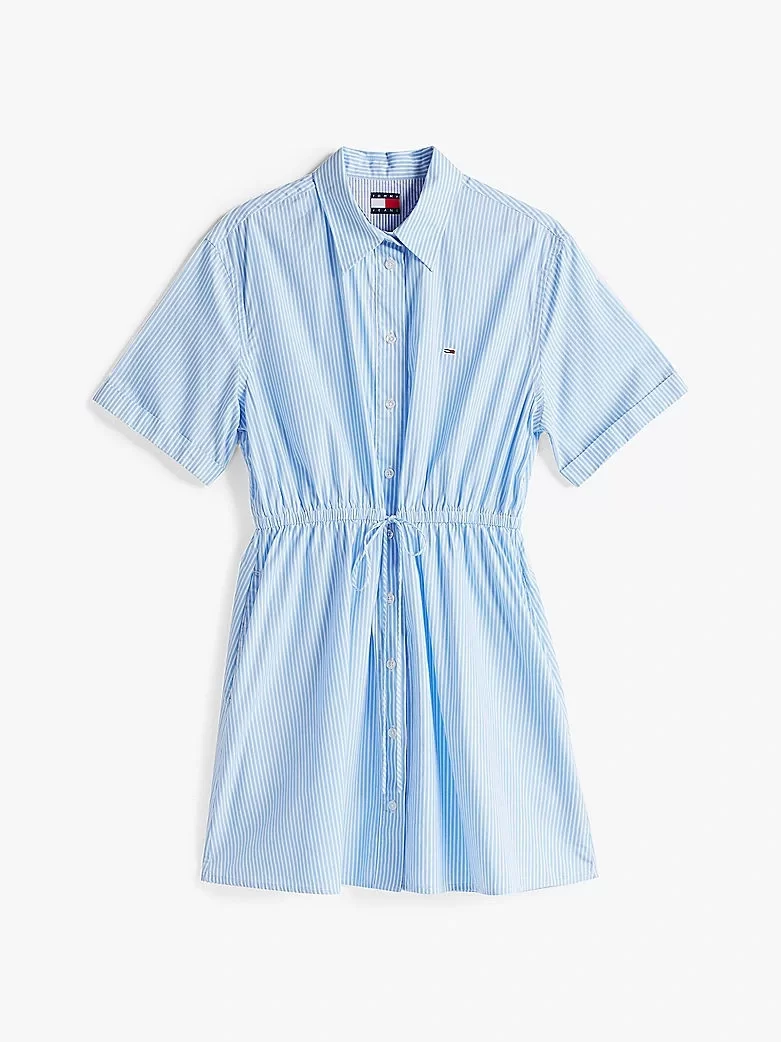 Tommy Jeans TJW MINI STRIPE SHIRT DRESS Kadın  Elbise DW0DW206170A9
