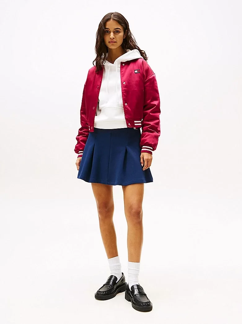 Tommy Jeans TJW PIQUE BADGE F&F SKIRT EXT Kadın  Etek DW0DW20268C1G
