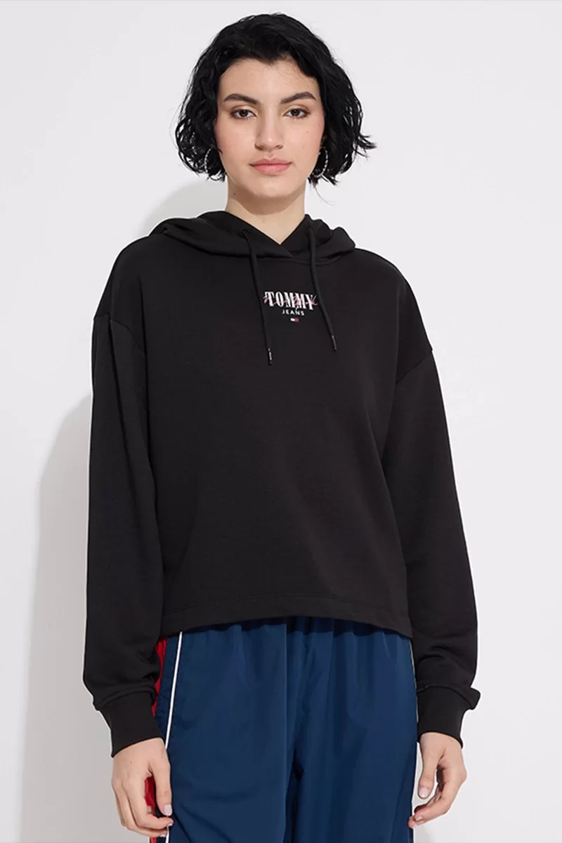 Tommy Hilfiger Kadın Siyah Sweatshirt
