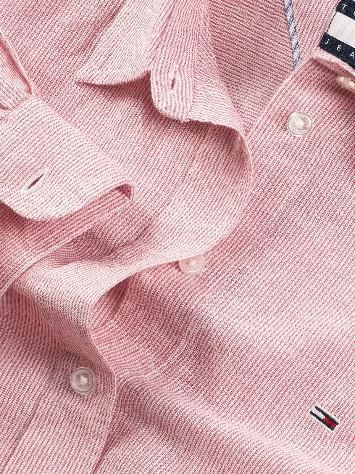 Tommy Jeans TJW RLX LINEN SHIRT Kadın  Gömlek DW0DW20292TH3