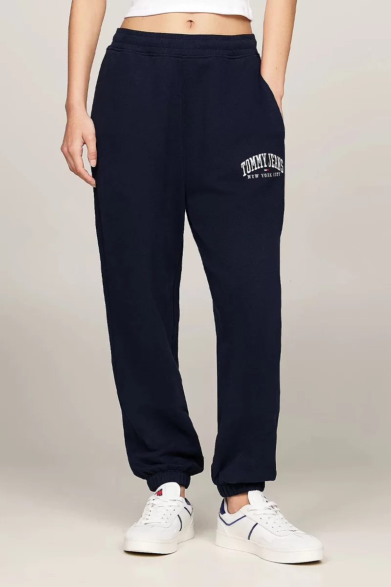 Tommy Jeans TJW RLX VARSITY SWEATPANT Kadın Lacivert Eşofman Altı DW0DW18744C1G