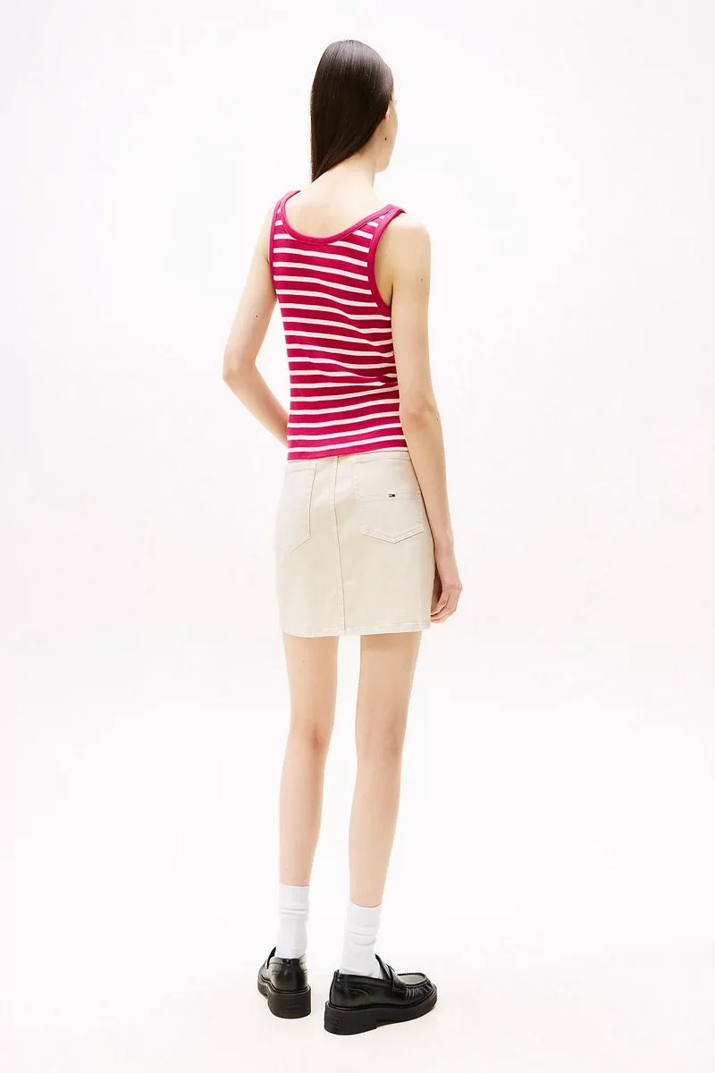 Tommy Jeans TJW SLIM BUTTON TANK Kadın  Atlet DW0DW19492XIP