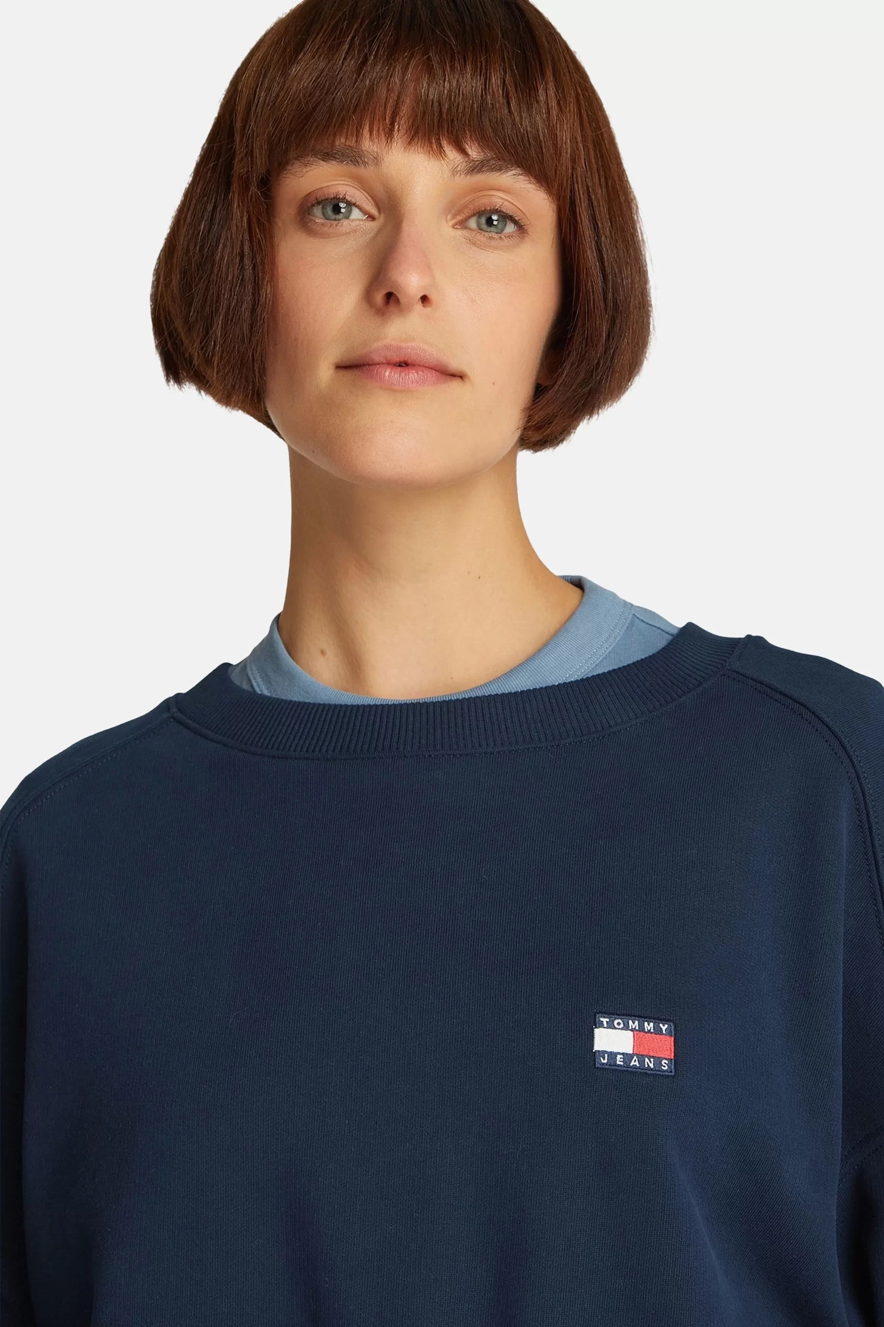 Tommy Jeans TJW TIE DETAIL BADGE CREW EXT Kadın  Eşofman Üstü DW0DW21344C1G