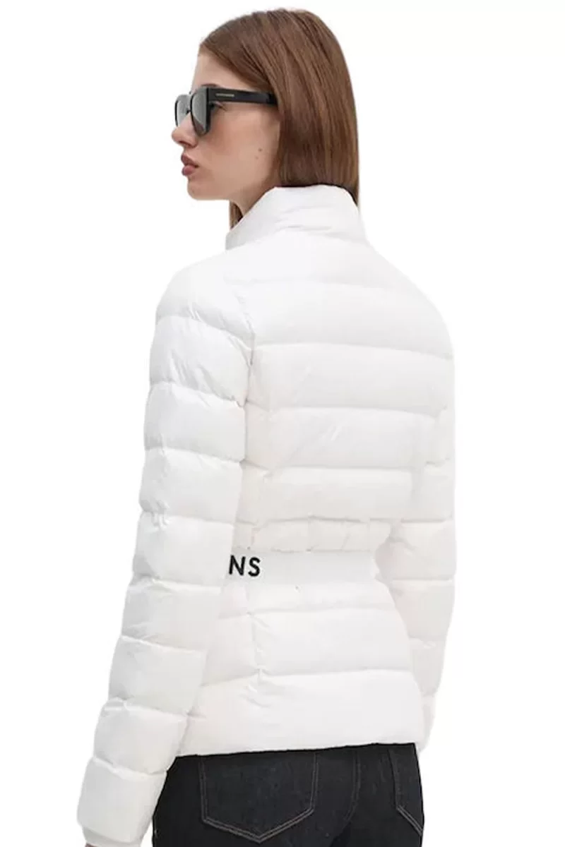 Tommy Jeans TJW BRANDED BELT DOWN JACKET Kadın Beyaz Mont DW0DW18826YBR