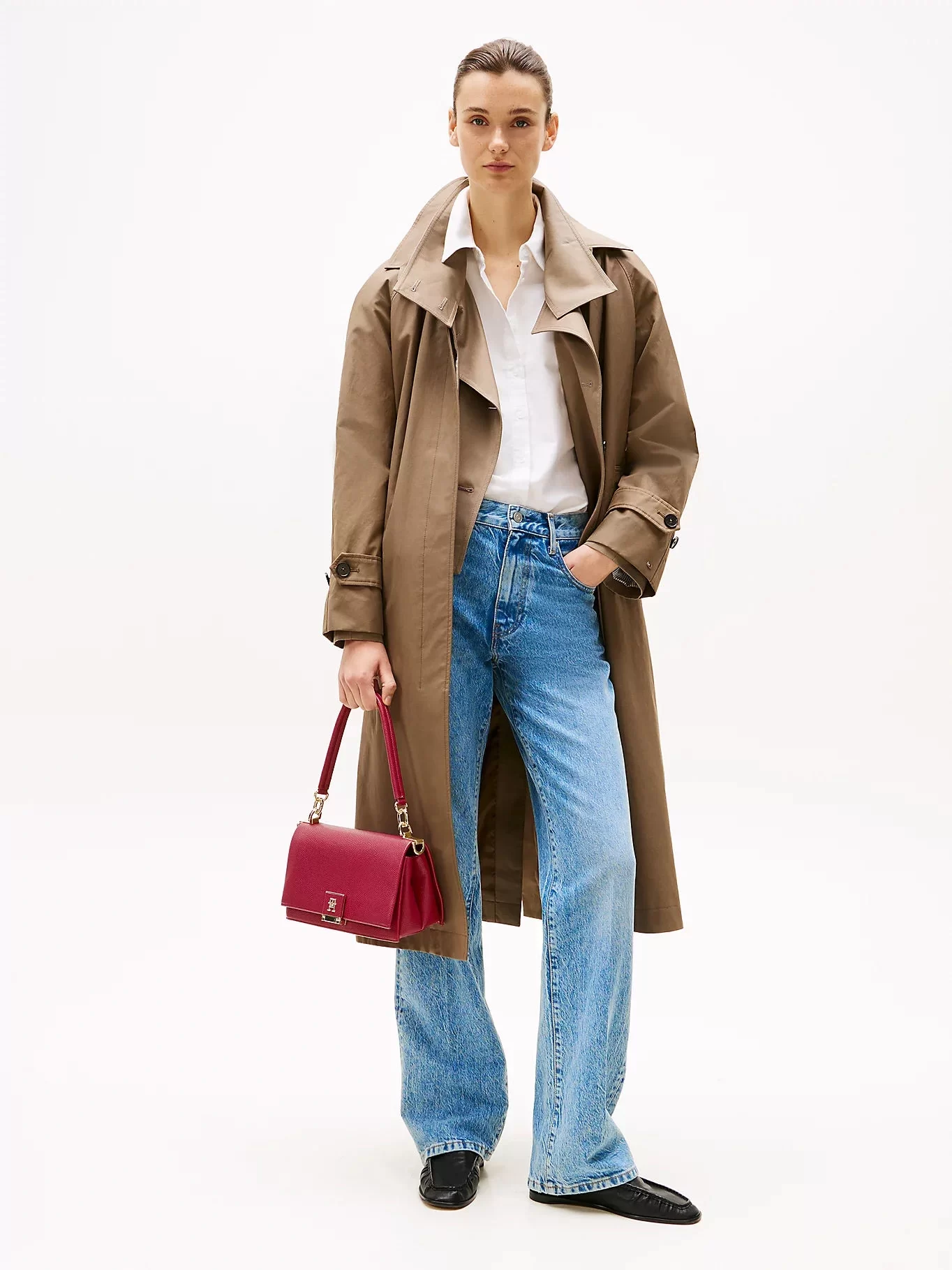 Tommy Hilfiger TH HER MED CROSSOVER Kadın  El Çantası AW0AW17216XJS