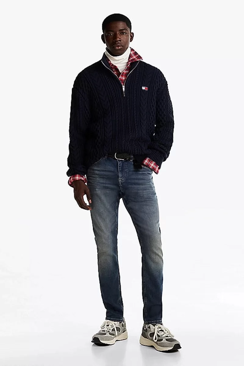 Tommy Hilfiger Slim Fit Erkek Denim Kot Pantolon
