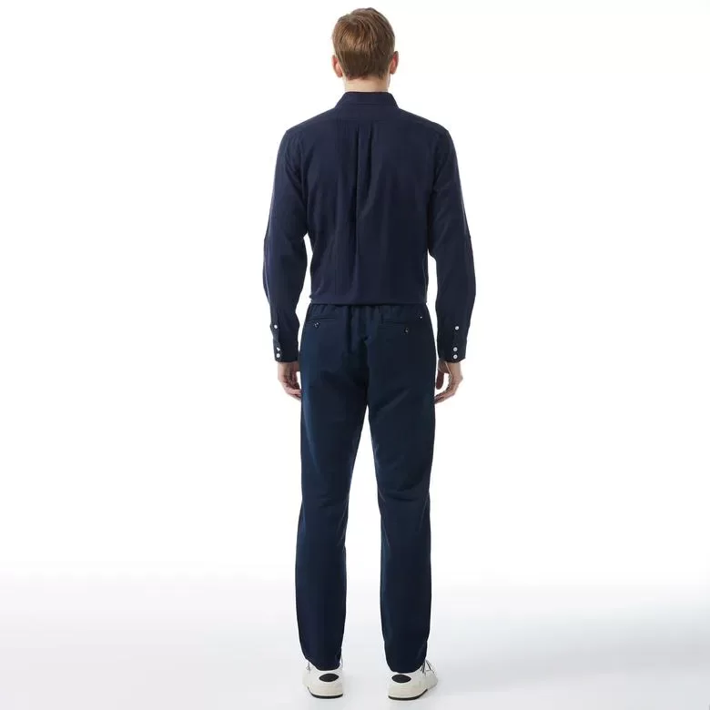 Tommy Hilfiger CHINO HARLEM PO DRWS CO LINEN Erkek Lacivert Pantolon MW0MW34533C5J