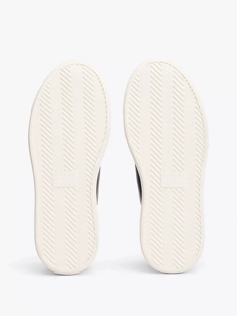 Tommy Hilfiger Kadın Deri Kontrast Dikişli Platform Sneaker