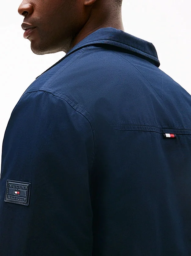 Tommy Hilfiger Dolgulu Gömlek Erkek Mavi Ceket MW0MW40611DW5