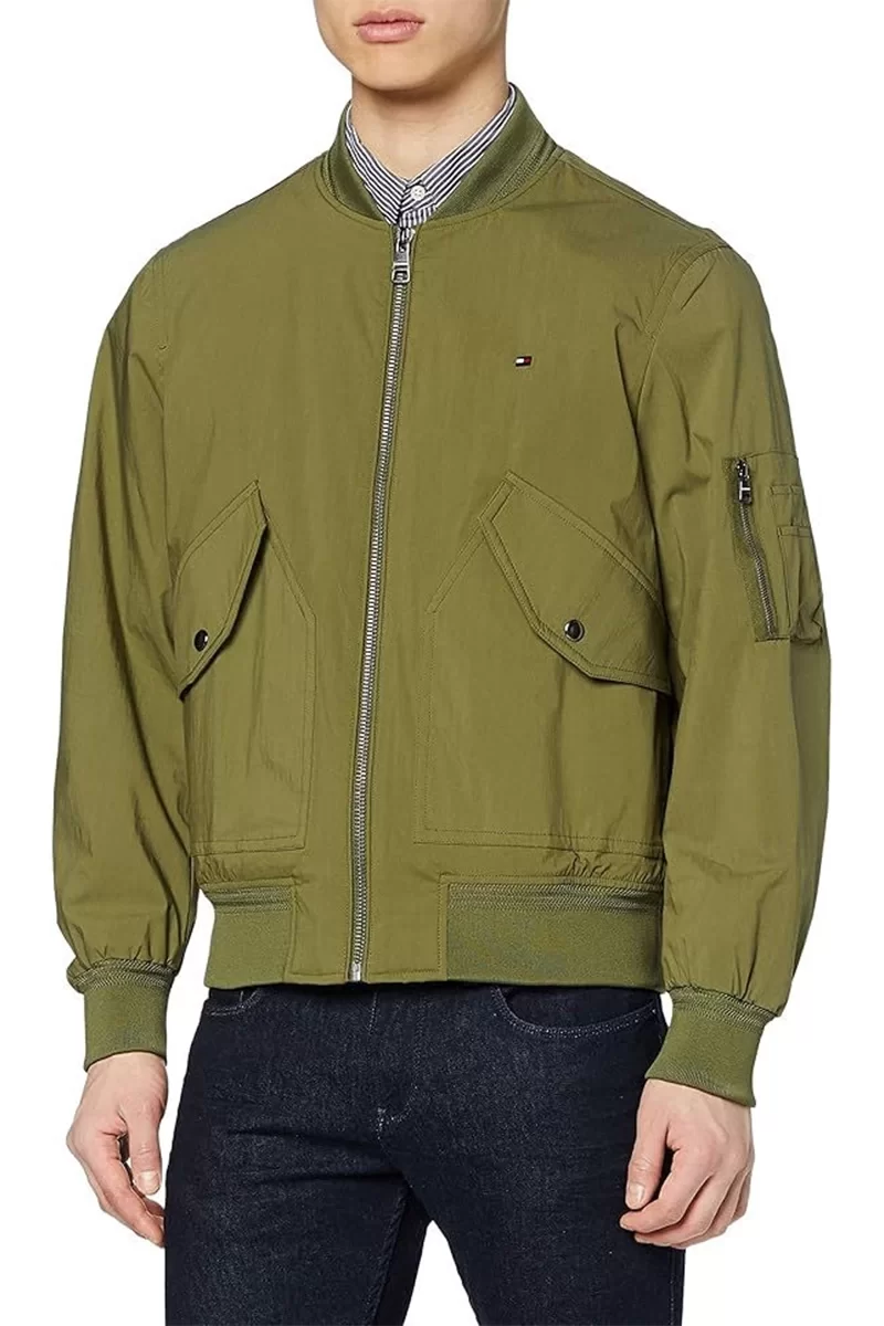 Tommy Hilfiger Erkek Orijinal Bomber Yeşil Ceket