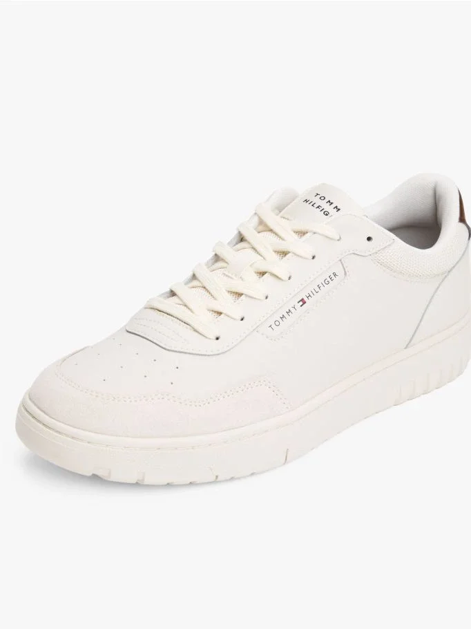 Tommy Hilfiger TH BASKET CORE LTH MIX Erkek  Sneaker FM0FM05467AF3