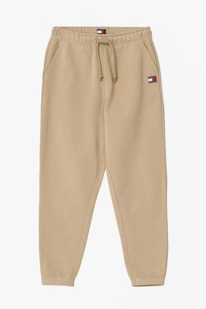 Tommy Jeans TJM REG BADGE SWEATPANT Erkek BEJ Eşofman Altı DM0DM20276ACT